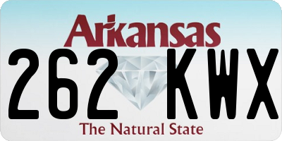AR license plate 262KWX
