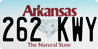AR license plate 262KWY