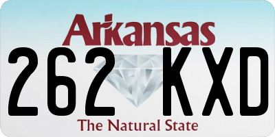 AR license plate 262KXD