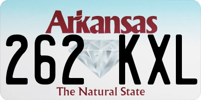 AR license plate 262KXL