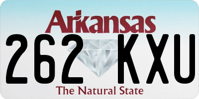 AR license plate 262KXU
