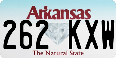 AR license plate 262KXW