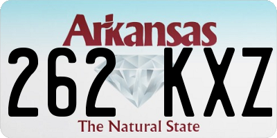 AR license plate 262KXZ