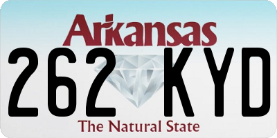 AR license plate 262KYD