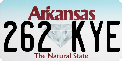 AR license plate 262KYE