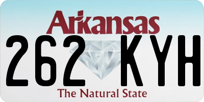 AR license plate 262KYH