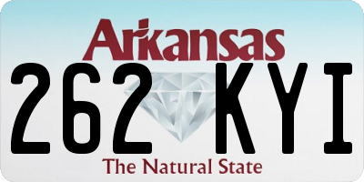 AR license plate 262KYI