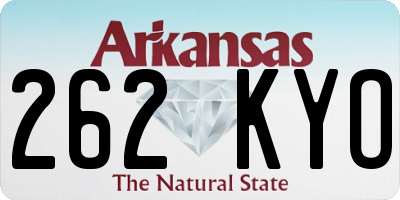 AR license plate 262KYO