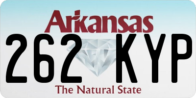 AR license plate 262KYP
