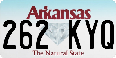 AR license plate 262KYQ