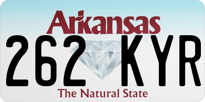 AR license plate 262KYR