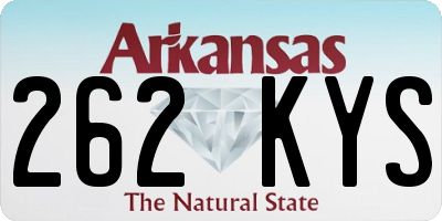 AR license plate 262KYS