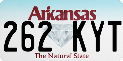 AR license plate 262KYT