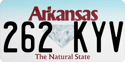 AR license plate 262KYV