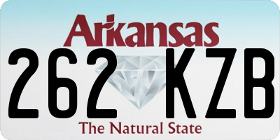 AR license plate 262KZB