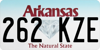 AR license plate 262KZE