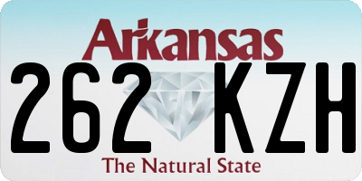 AR license plate 262KZH