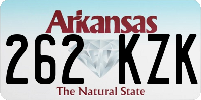 AR license plate 262KZK