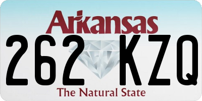 AR license plate 262KZQ