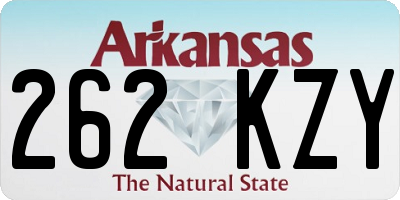 AR license plate 262KZY