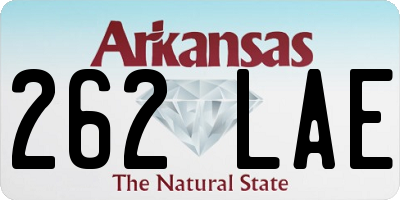 AR license plate 262LAE