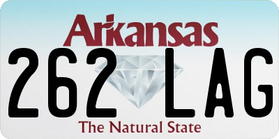 AR license plate 262LAG