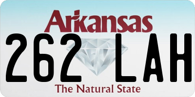 AR license plate 262LAH