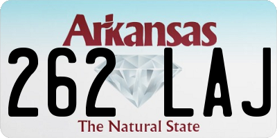 AR license plate 262LAJ