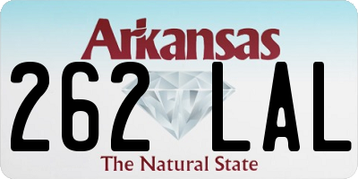 AR license plate 262LAL