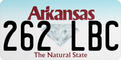 AR license plate 262LBC