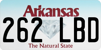 AR license plate 262LBD