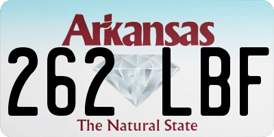AR license plate 262LBF