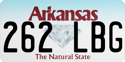 AR license plate 262LBG