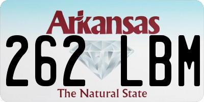 AR license plate 262LBM