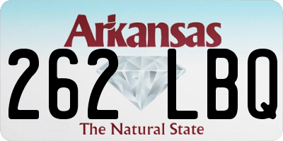 AR license plate 262LBQ