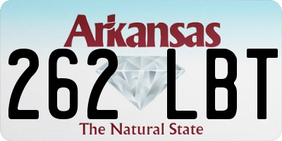 AR license plate 262LBT