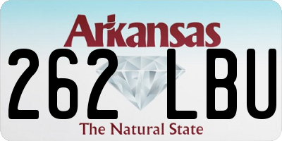 AR license plate 262LBU