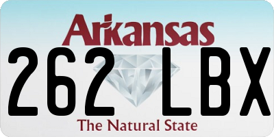 AR license plate 262LBX