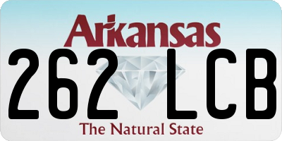 AR license plate 262LCB