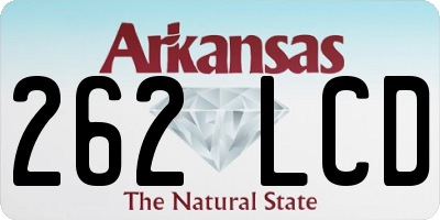 AR license plate 262LCD