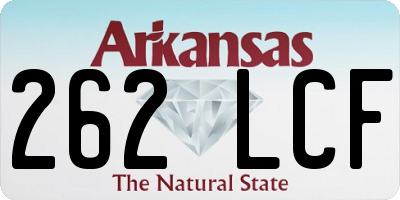 AR license plate 262LCF