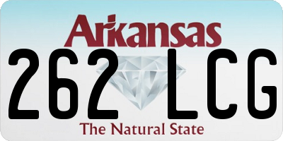 AR license plate 262LCG