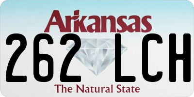 AR license plate 262LCH