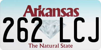 AR license plate 262LCJ