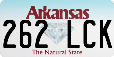 AR license plate 262LCK