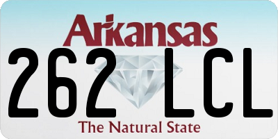 AR license plate 262LCL