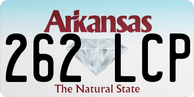 AR license plate 262LCP