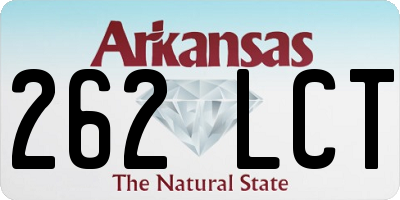 AR license plate 262LCT