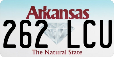 AR license plate 262LCU