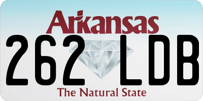 AR license plate 262LDB